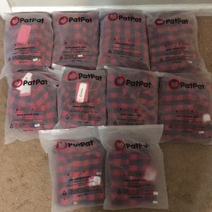 SET OF 10. Matching Christmas flannel pajamas!